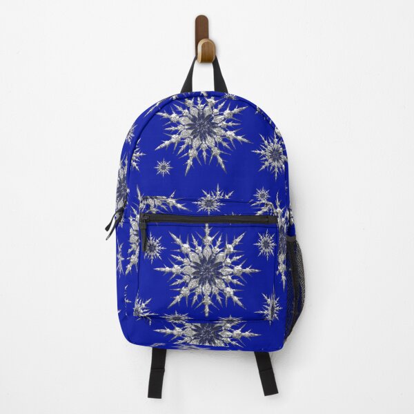 Item preview, Silver snowflakes on royal blue background. designed and sold by imyournightmare.