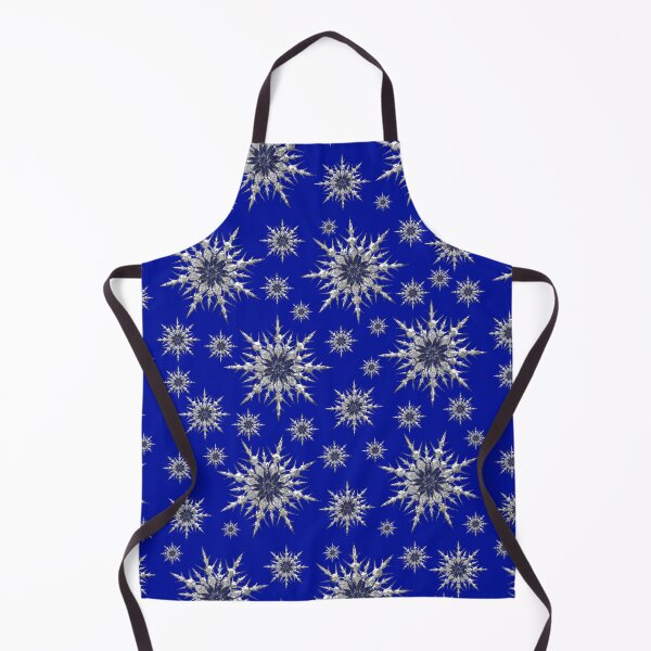 Item preview, Silver snowflakes on royal blue background. designed and sold by imyournightmare.