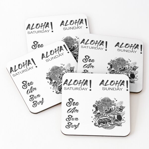 Item preview, Aloha summer sticker bundle 3 designed and sold by Nikmay Design.