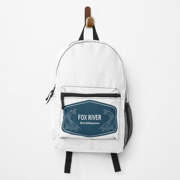 Item preview, Fox River in Wisconsin, Great Lakes region, United States of America - Best fishing place destination Logo designed and sold by Vintage-TM.