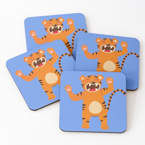 Item preview, Funny, cartoonish roaring tiger designed and sold by KoopTroop ⭐⭐⭐⭐⭐.
