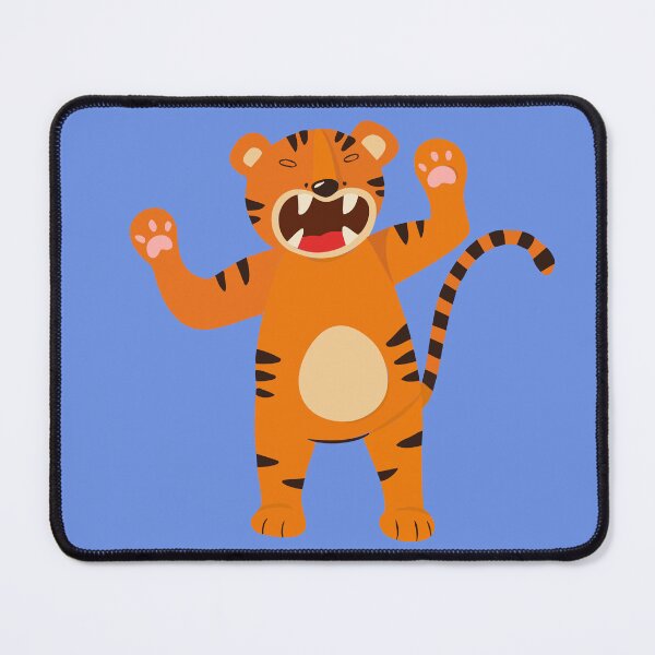 Item preview, Funny, cartoonish roaring tiger designed and sold by KoopTroop ⭐⭐⭐⭐⭐.