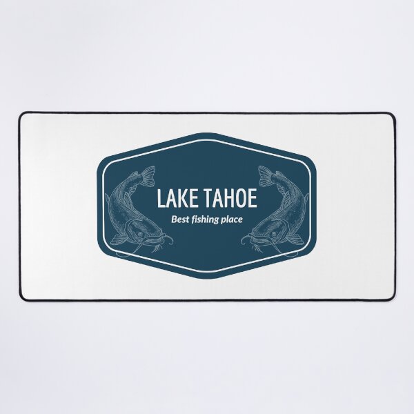 Item preview, Lake Tahoe in Nevada, California, Sierra Nevada Mountains, United States of America - Best fishing place destination Logo designed and sold by Vintage-TM.