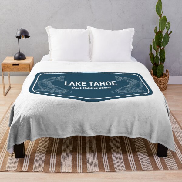 Item preview, Lake Tahoe in Nevada, California, Sierra Nevada Mountains, United States of America - Best fishing place destination Logo designed and sold by Vintage-TM.