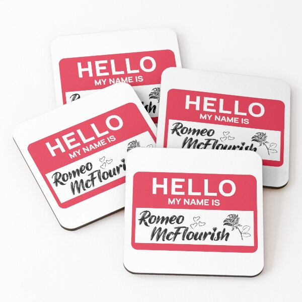 Item preview, Hello My Name is Romeo McFlourish designed and sold by GetEntertained.