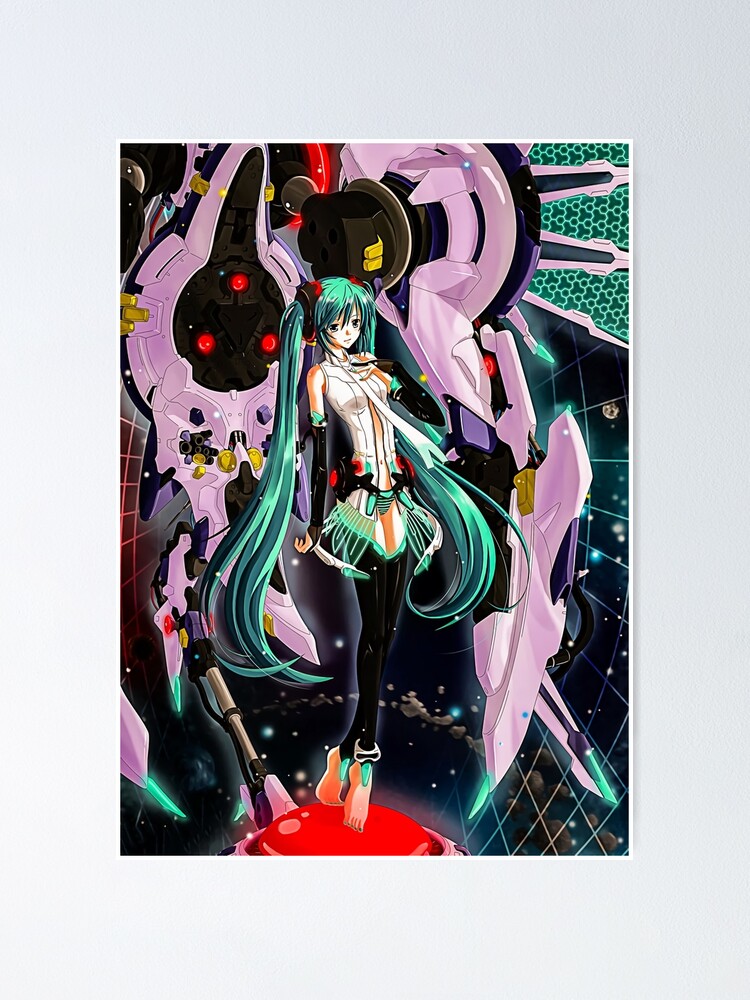 Hatsune Miku Vocaloid Anime Girls Fan Art Matte Finish Poster