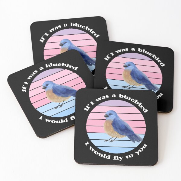 Item preview, If I was a bluebird I would fly to you vintage retro designed and sold by motivationlife7.