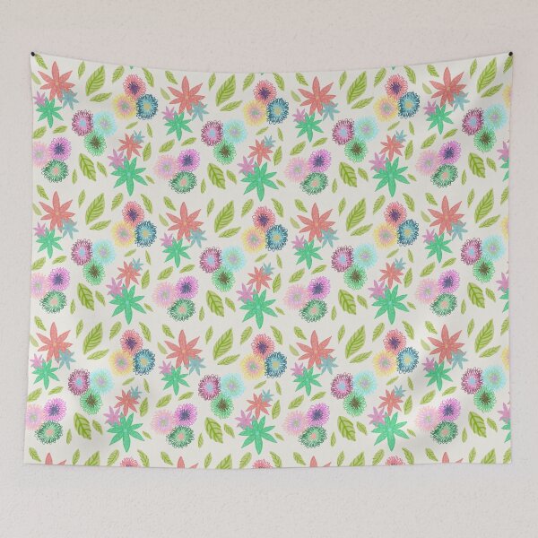 Item preview, summer flowers designed and sold by Tenuveoilustra.