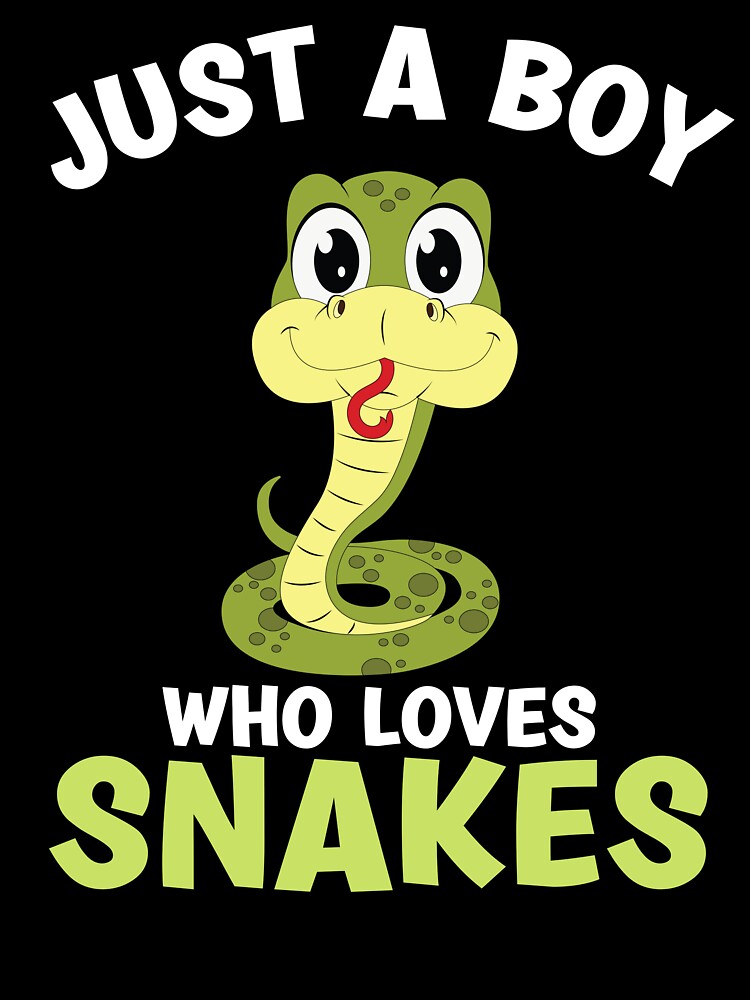 Just A Boy Who Loves Snakes Gift T Shirt For Kids And Boys
