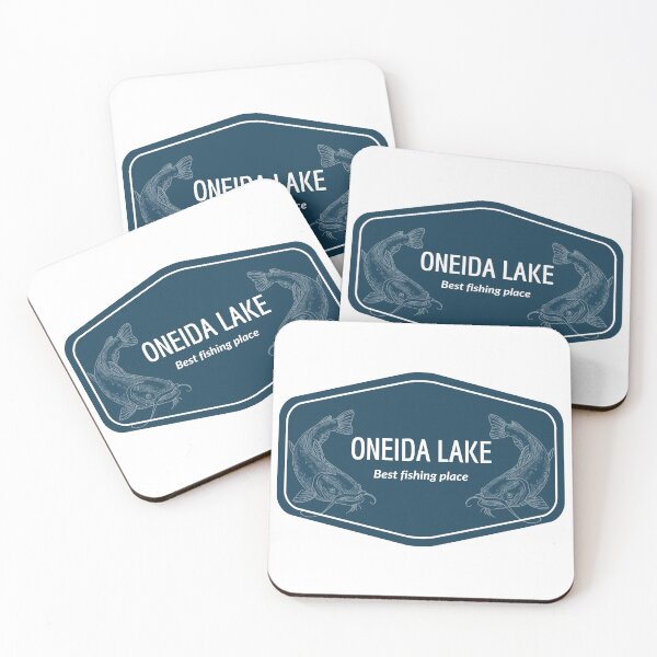 Item preview, Oneida Lake in New York State, United States of America - Best fishing place destination Logo designed and sold by Vintage-TM.