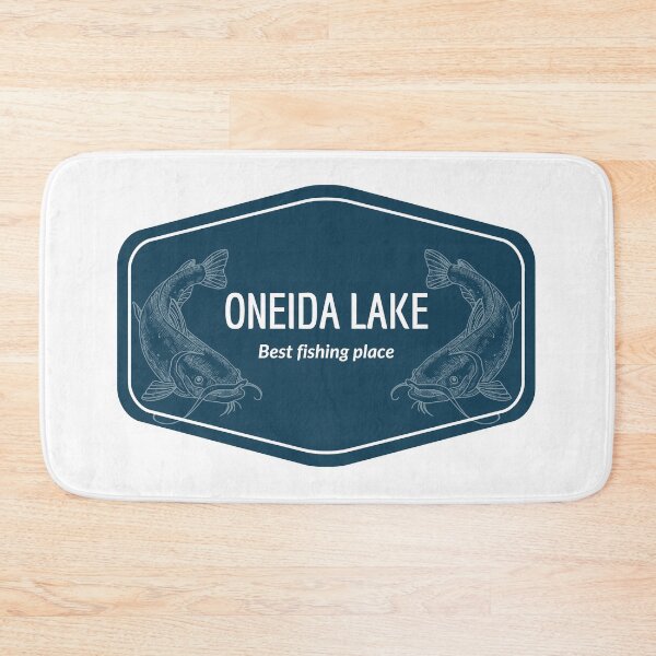 Item preview, Oneida Lake in New York State, United States of America - Best fishing place destination Logo designed and sold by Vintage-TM.