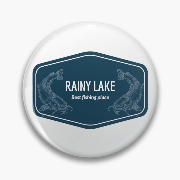 Artikelvorschau, Rainy Lake in Minnesota, Vereinigte Staaten von Amerika - Bester Angelplatz Ziel Logo entworfen und verkauft von Vintage-TM.