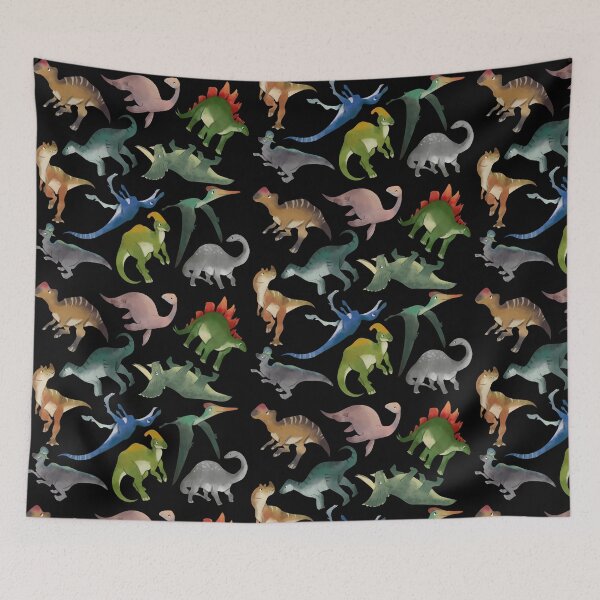 Item preview, Watercolor Dinosaur Pattern designed and sold by ChelleCreate.