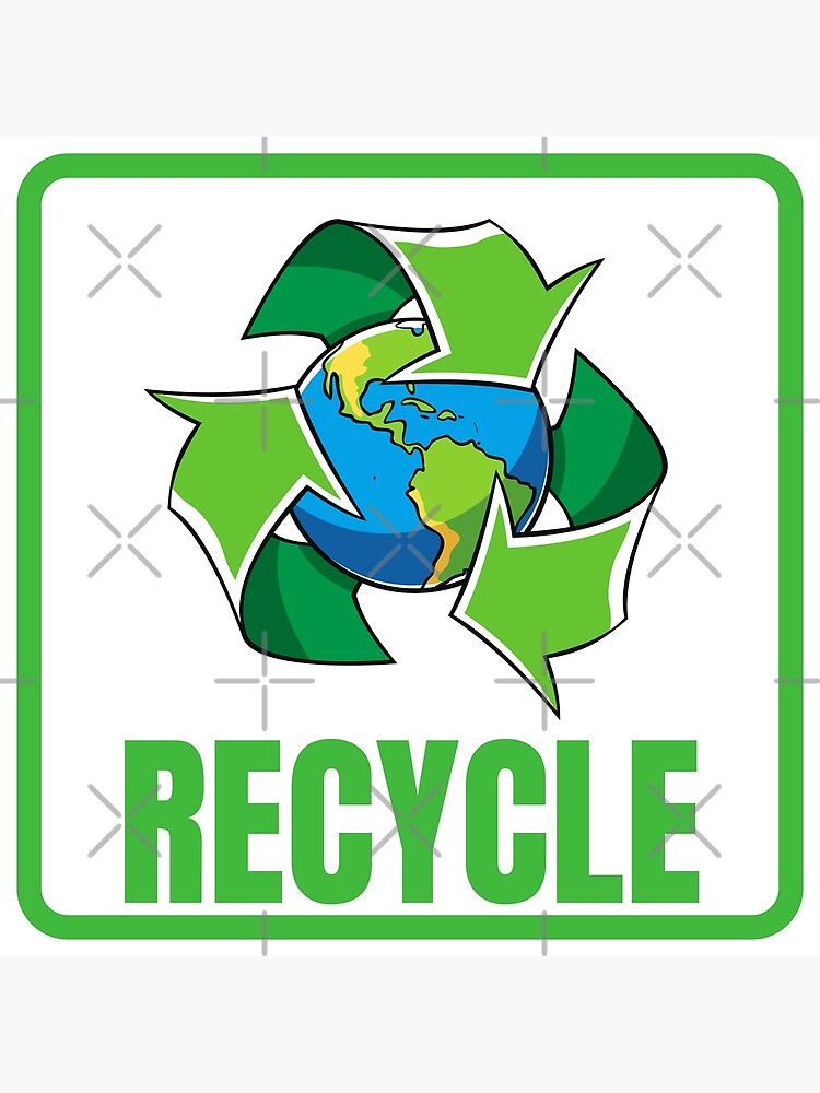 recycle-bin-labels-with-recycle-symbol-poster-for-sale-by-noyomiart