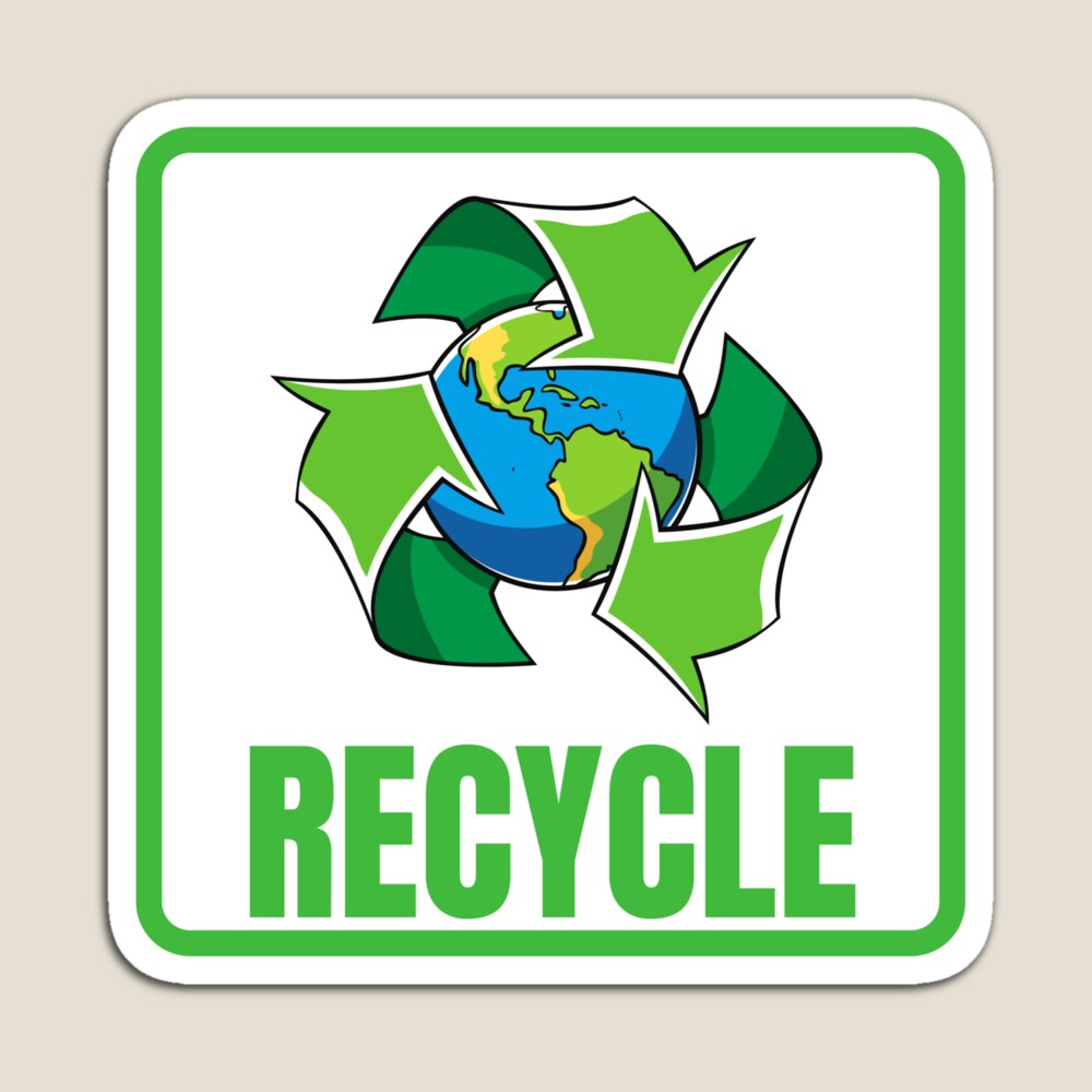 recycle-bin-labels-with-recycle-symbol-art-board-print-for-sale-by-noyomiart-redbubble for Free Printable Recycle Sign Printable Recycle bin labels with recycle symbol