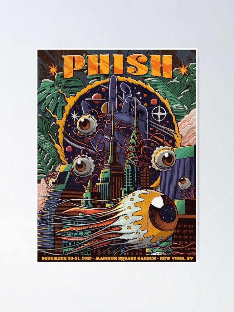 "PHISH at Madison Square Garden" Poster for Sale by lorensscott Redbubble