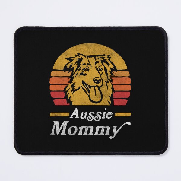 Item preview, Retro Vintage Australian Shepherd Mommy designed and sold by More Cute Dogs.