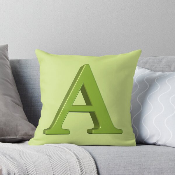 Item preview, The Letter A Dimensional Green on Light Green 5748 designed and sold by Art in My Loft.