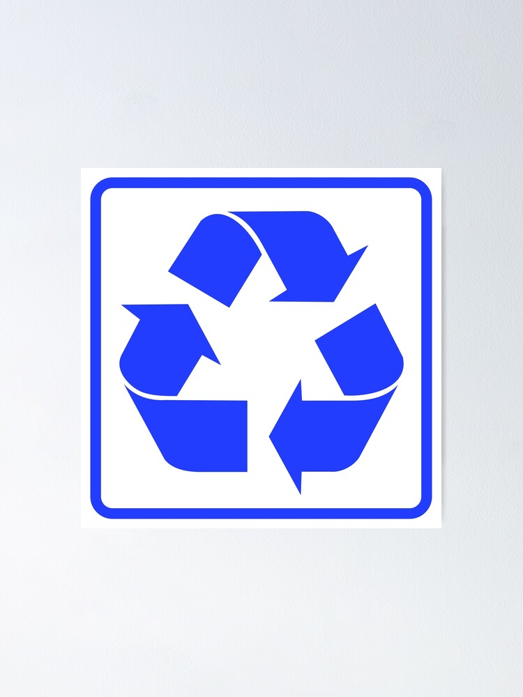 recycle-bin-labels-with-recycle-symbol-poster-for-sale-by-noyomiart-redbubble for Free Printable Recycling Bin Labels Printable Recycle bin labels with recycle symbol