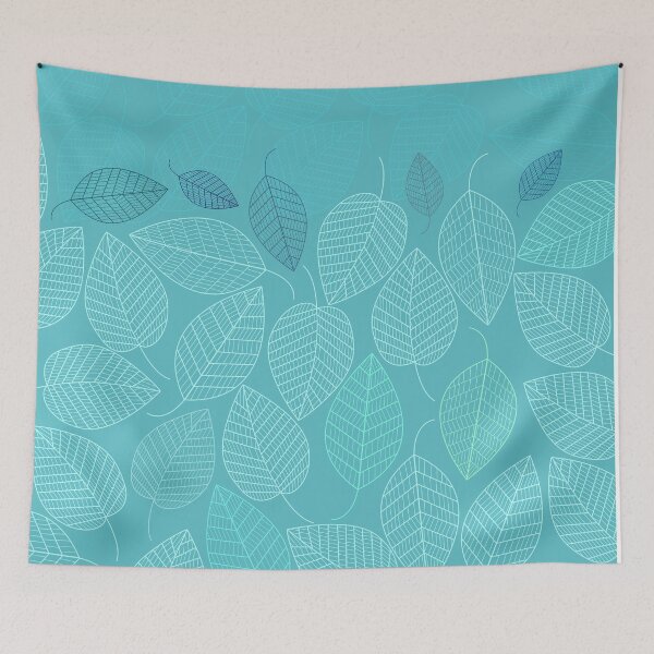 Item preview, LEAVES ENSEMBLE TURQUOISE designed and sold by Pia Schneider.