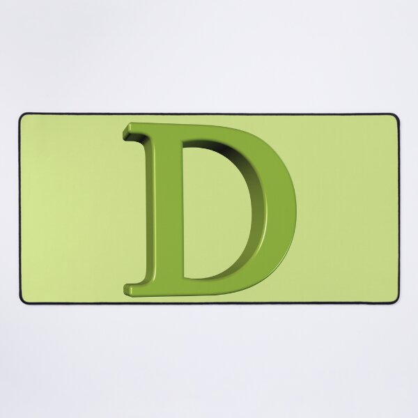 Artikelvorschau, The Letter D Dimensional Green on Soft Green 5748 entworfen und verkauft von Art in My Loft.