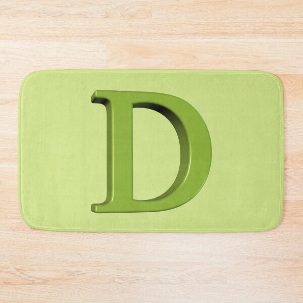 Item preview, The Letter D Dimensional Green on Soft Green 5748 designed and sold by Art in My Loft.