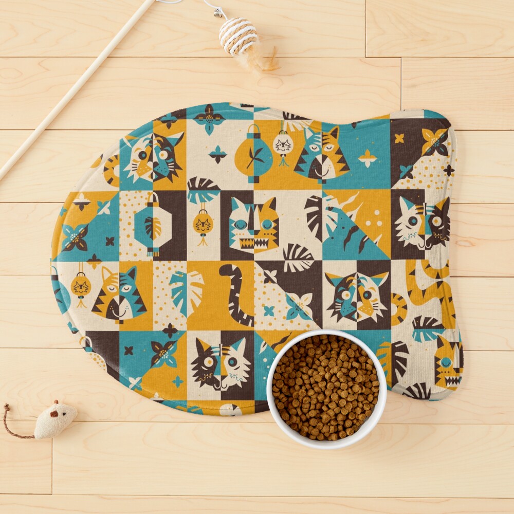 Year of the Tiger Pattern Pet Mat
