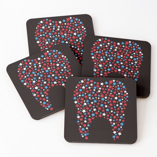 Item preview, Tooth Red White Blue Stars Dental Hygienist 4th Of July designed and sold by KellySX.