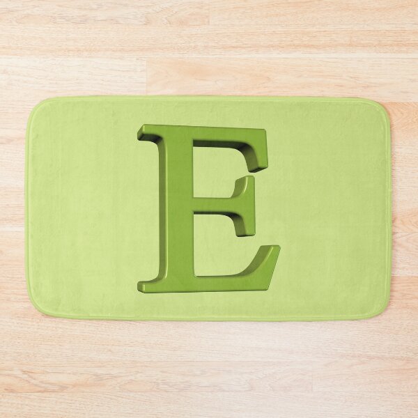 Item preview, The Letter E Dimensional Green on Soft Green 5748 designed and sold by Art in My Loft.