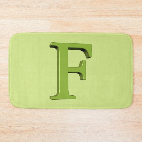 Item preview, The Letter F Dimensional Green on Soft Green 5748 designed and sold by Art in My Loft.