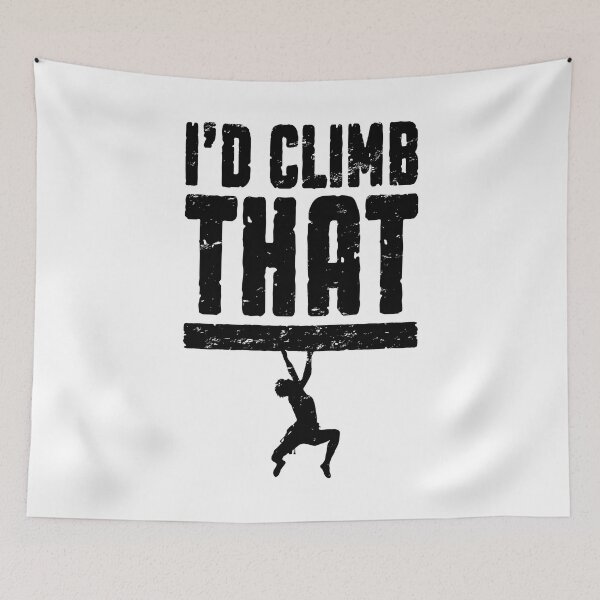 Item preview, I'd Climb That Rock Climbing Bouldering Funny Climber Boy designed and sold by GrandeDuc.