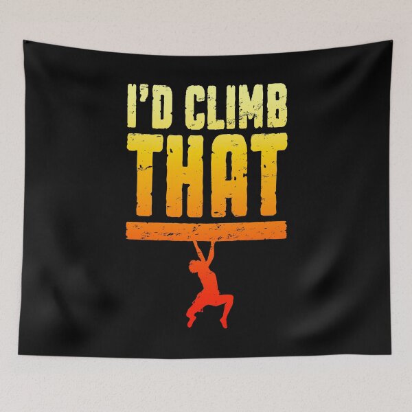 Item preview, I'd Climb That Rock Climbing Bouldering Funny Climber Boy designed and sold by GrandeDuc.