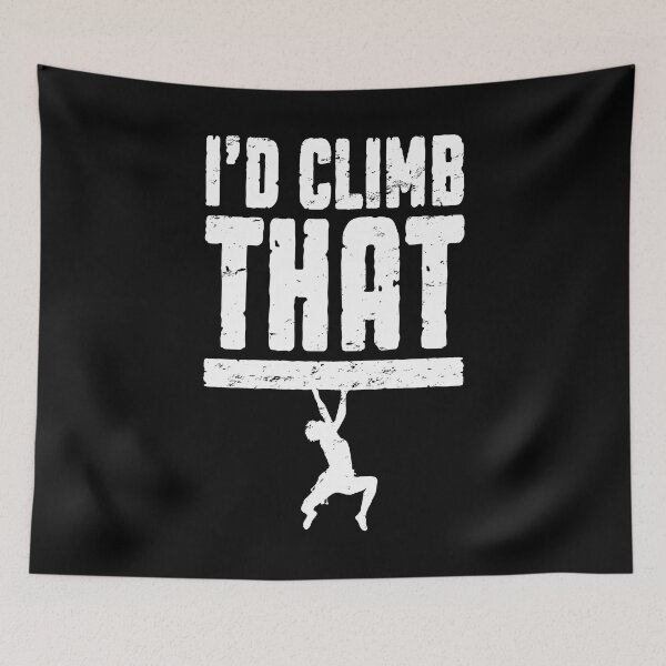 Item preview, I'd Climb That Rock Climbing Bouldering Funny Climber Boy designed and sold by GrandeDuc.