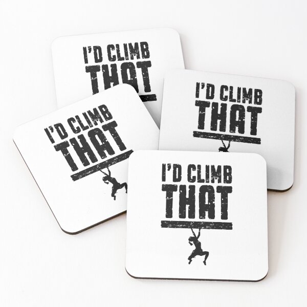 Item preview, I'd Climb That Rock Climbing Bouldering Funny Climber Girl designed and sold by GrandeDuc.
