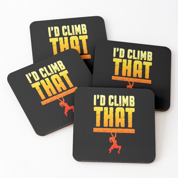 Item preview, I'd Climb That Rock Climbing Bouldering Funny Climber Girl designed and sold by GrandeDuc.