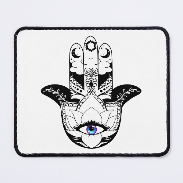 Item preview, Hand of fatima black and white ver designed and sold by Celestial Healer.
