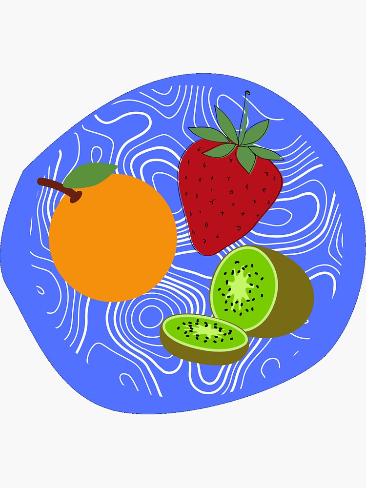 "Fruit Cup Collection" Sticker for Sale by BLKSMRByPoody Redbubble