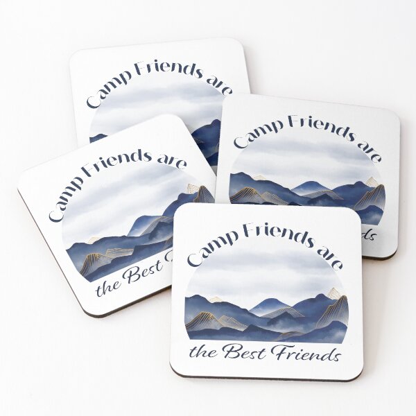 Item preview, Camp Friends are the Best Friends - Mountains designed and sold by Unaiza Khalid.