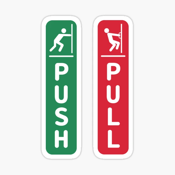 Push Pull Door Stickers #2, 52% OFF | www.pinnaxis.com