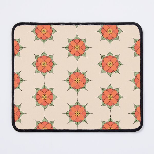 Item preview, Orange Marigold Pattern with Leaves designed and sold by Garden-View.