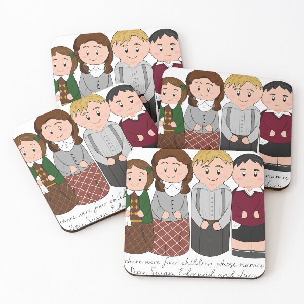 Item preview, Peter, Susan, Edmund, and Lucy Pevensie of Narnia designed and sold by ChapterAndMirth.