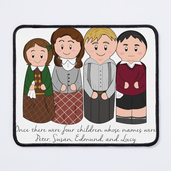 Item preview, Peter, Susan, Edmund, and Lucy Pevensie of Narnia designed and sold by ChapterAndMirth.