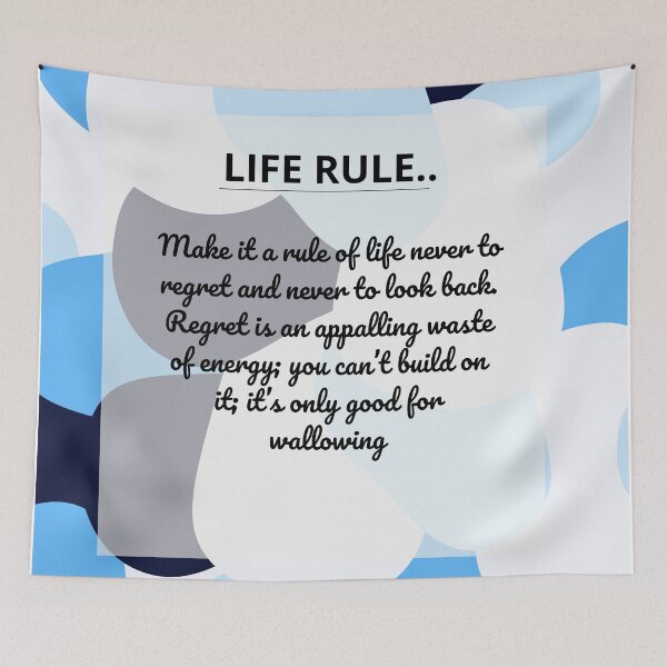 Item preview, Life rule quote of life and happy thoughts designed and sold by Anchorbutterfly.