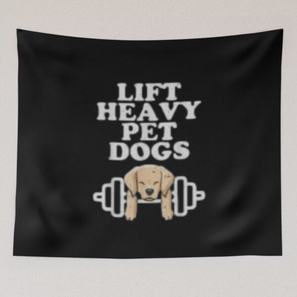 Item preview, Lift heavy pet dogs design pillow  designed and sold by valerio07.