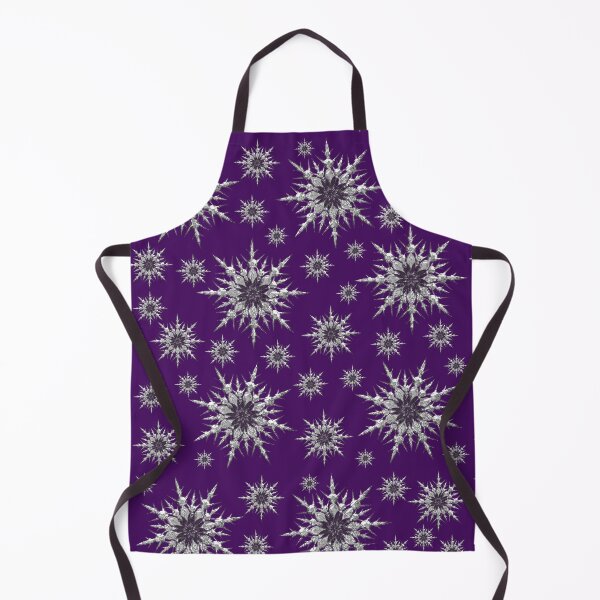 Item preview, Silver snowflakes on dark purple background. designed and sold by imyournightmare.
