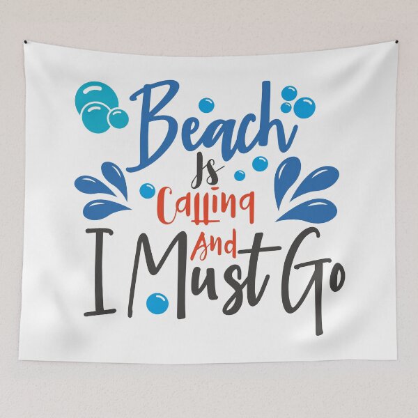 Item preview, Beach is calling & I must go designed and sold by Unaiza Khalid.