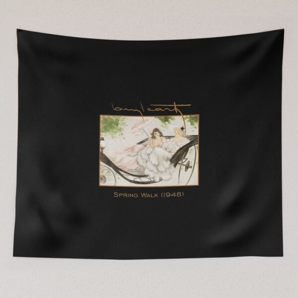 Item preview, Louis Icart 1888-1950 Spring Walk 1948 Art Deco Racerback Tank Top designed and sold by addeoovrteqt.