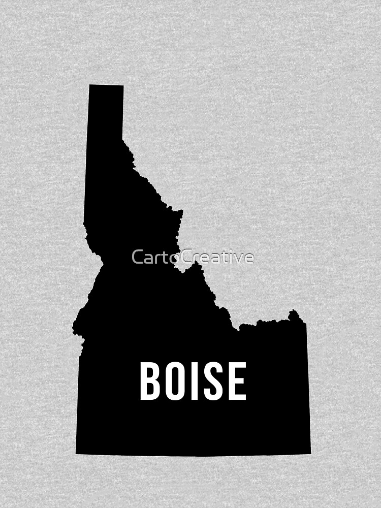 "Boise, Idaho Silhouette" Zipped Hoodie by CartoCreative Redbubble