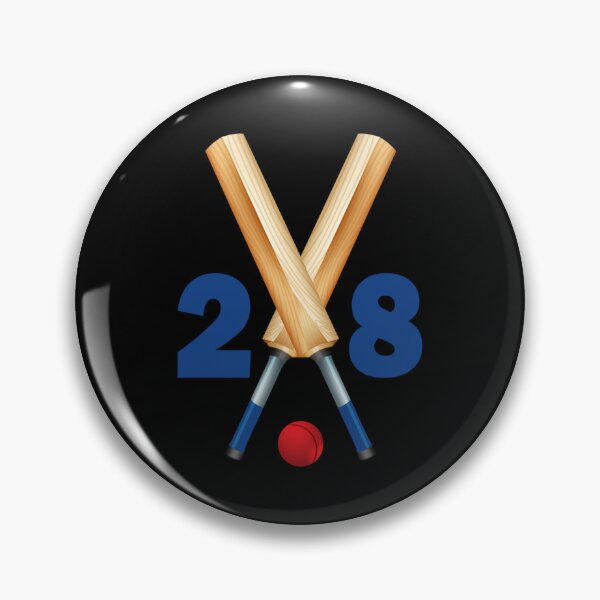 Item preview, Cricket Number 28 Twenty Eight With Bats And Ball Classic T-Shirt designed and sold by kerritoniap2g.