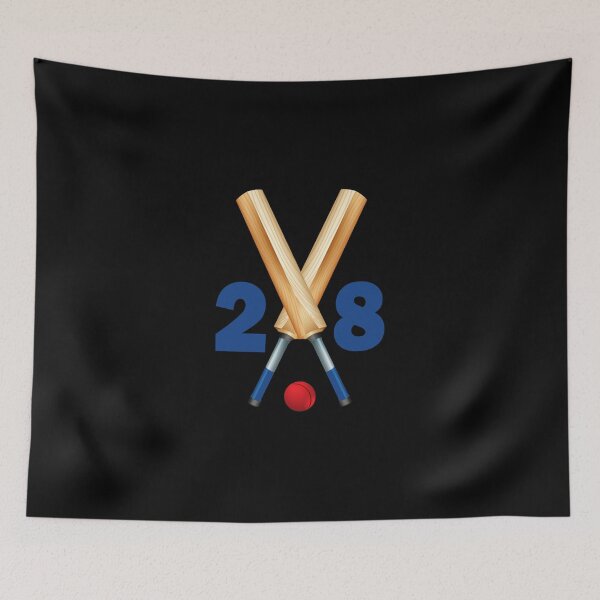 Item preview, Cricket Number 28 Twenty Eight With Bats And Ball Classic T-Shirt designed and sold by kerritoniap2g.
